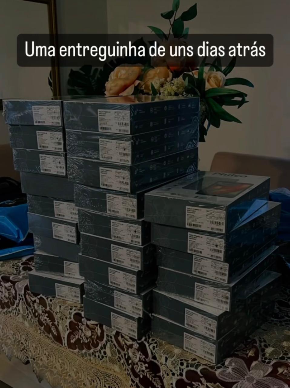 Entrega de equipamentos: registro real da operação de licitações